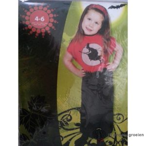 Halloween – Kinderkostuum – Heks – 4 – 6 jr