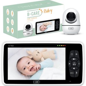 B-Care Star Supreme – Babyfoon Met Camera – 5.0 Inch HD Baby Monitor – Uitbreidbaar Tot 4 Camera’s – Zonder Wifi en App