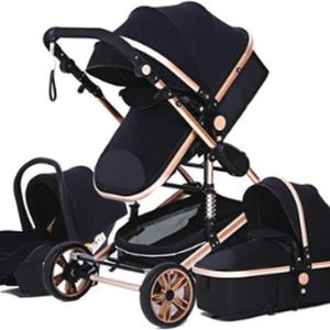 Kinderwagen 3 in 1 – Baby – Luxe Wandelwagen – Multifunctioneel – Verstelbaar – Draagbaar – Opvouwbaar – Met autostoeltje