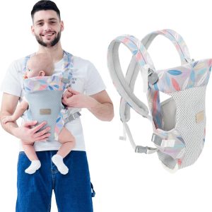(stijl C) Draagzak Wrap – Handsfree Ergonomisch Draagbaar 4 in 1 Draagzak voor pasgeborenen – Zachte rugdrager – voor baby’s van 3-20KG 3-36 maanden – Draagzak Baby – Draagdoek – Kinderdrager – Babydrager – Drager